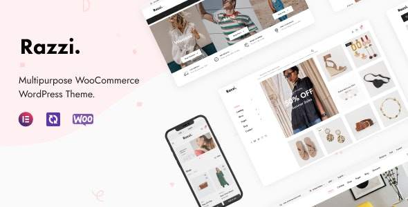 Razzi-多用途WooCommerce WordPress商城主题[更至v2.1.8]封面图