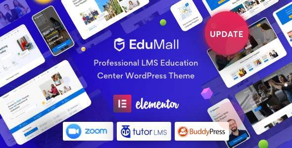 EduMall-在线教育网络课程WordPress LMS主题封面图