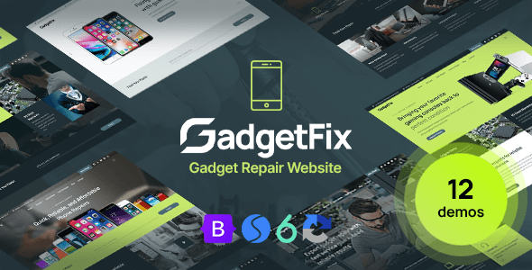 Gadgetfix-手机笔记本电子产品维修网站HTML模板封面图