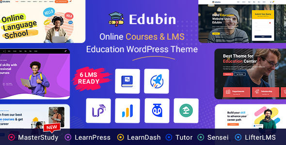 Edubin-教育培训/大学/学院/书院WordPress主题封面图