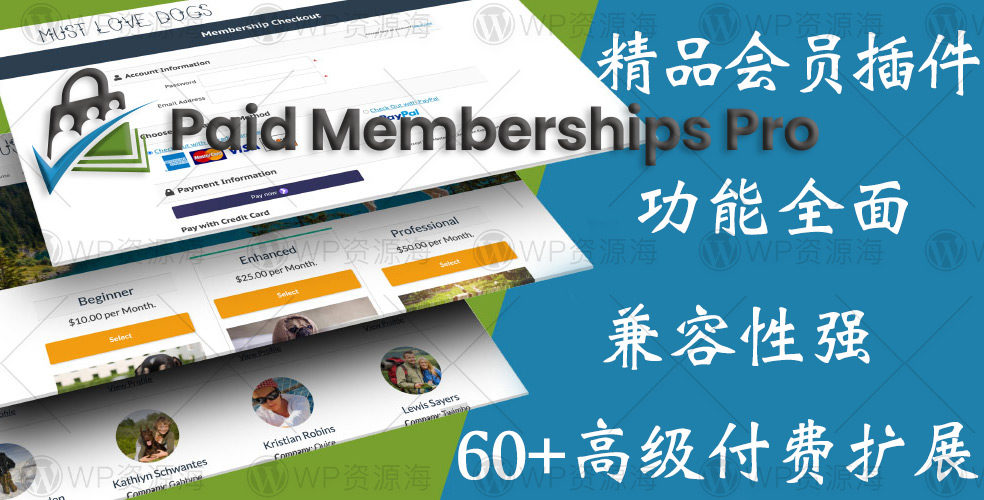 Paid Memberships Pro-带全部付费扩展的VIP会员管理系统插件[更至v3.2.2]封面图