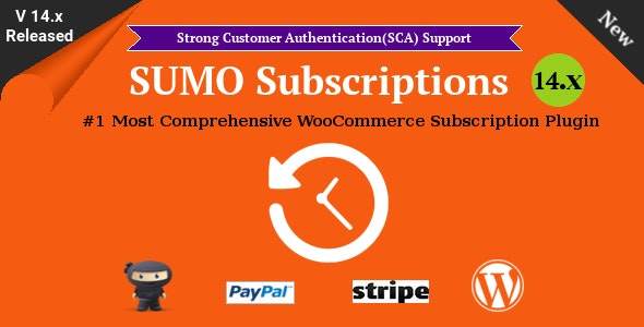 SUMO Subscriptions-分期付款/定期自动续费WordPress订阅管理插件[更至v15.7.0]封面图