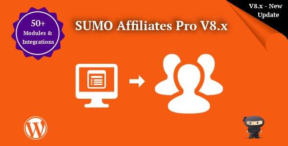 SUMO Affiliates Pro-推广佣金/多级分销/代理加盟WordPress插件[更至v10.4]封面图