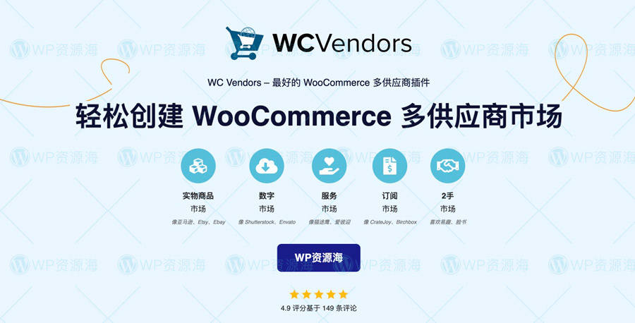 WC Vendors Pro-多卖家多供应商Woo商城插件[更至v1.9.3.1]封面图