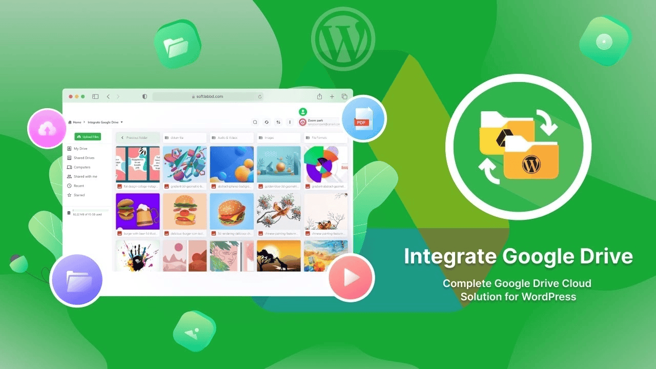 Integrate Google Drive Pro-谷歌云端硬盘文件管理WordPress插件[更至v1.4.4]封面图