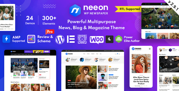 Neeon-博客新闻杂志WordPress精品主题[更至v3.0.7]封面图