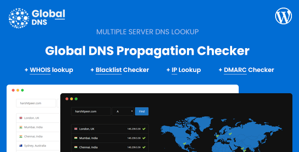 Global DNS-DNS检查和WHOIS查询WordPress插件[更至v2.9.1]封面图