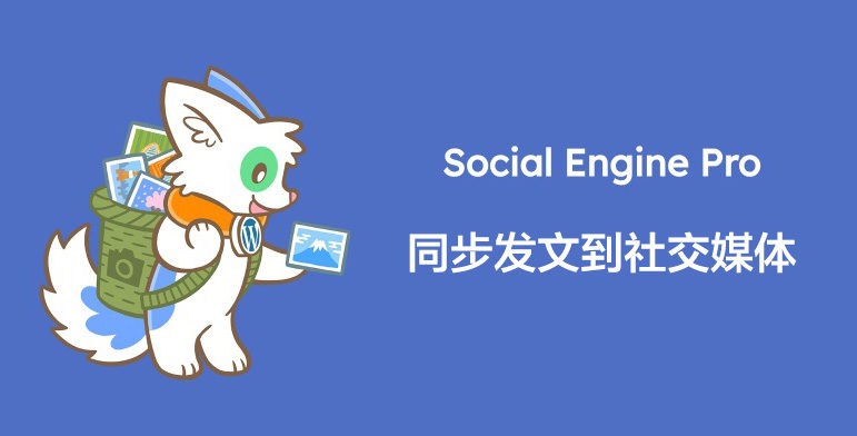 Social Engine Pro-社交媒体平台同步发文WordPress插件[更至v0.7.0]封面图