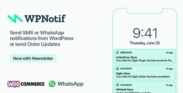 WPNotif-WordPress短信和WhatsApp消息通知插件[更至v3.0.0.1]封面图