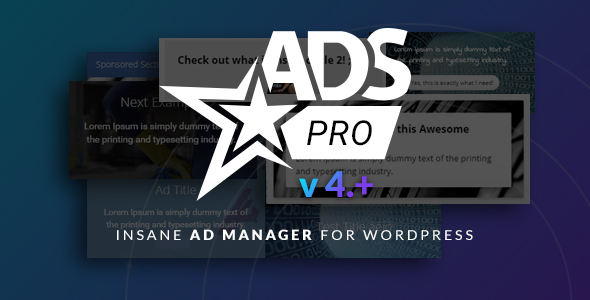 Ads Pro 强大的广告管理系统WordPress插件[更至v4.87]封面图