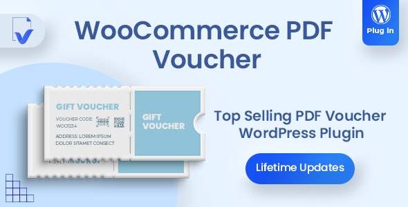 WooCommerce PDF Vouchers-PDF收据/礼品券/优惠券电子凭证插件封面图