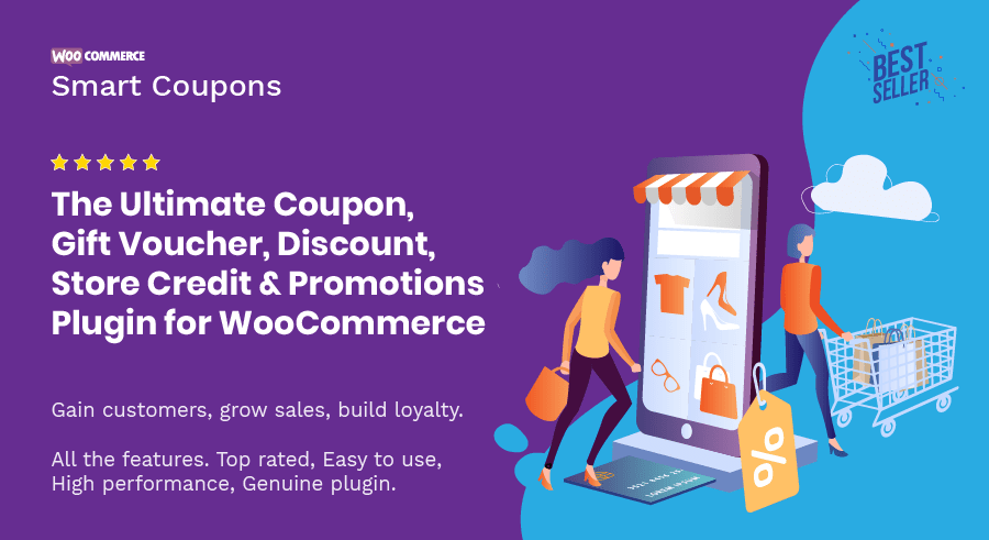 WooCommerce Smart Coupons-Woo智能优惠券插件封面图